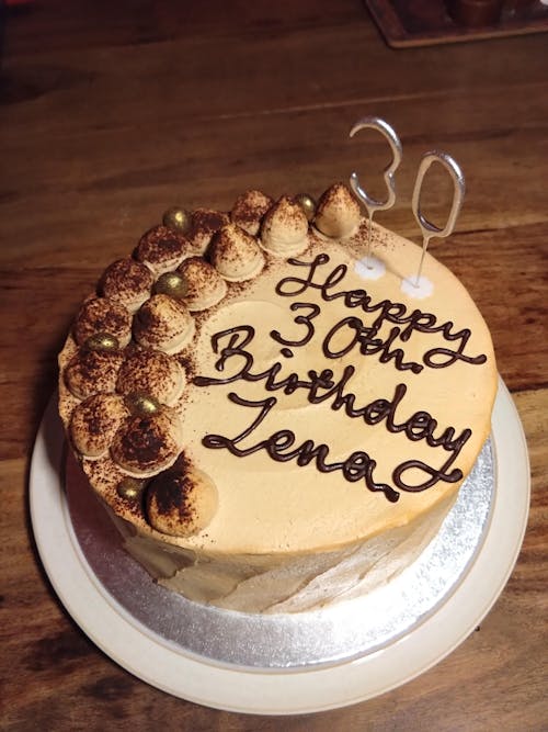 Personalised Tiramisu Layer Cake