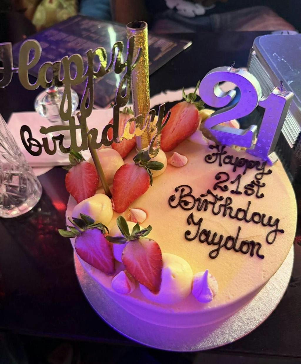 Personalised Frosted Victoria Cake