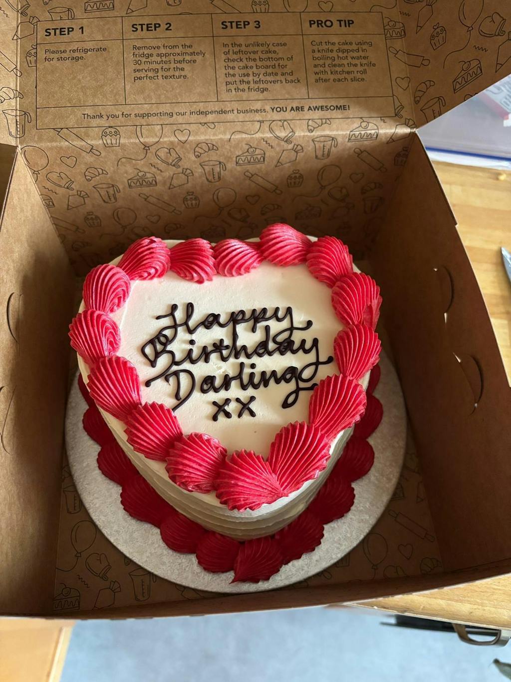 Heart Shaped Celebration Cake