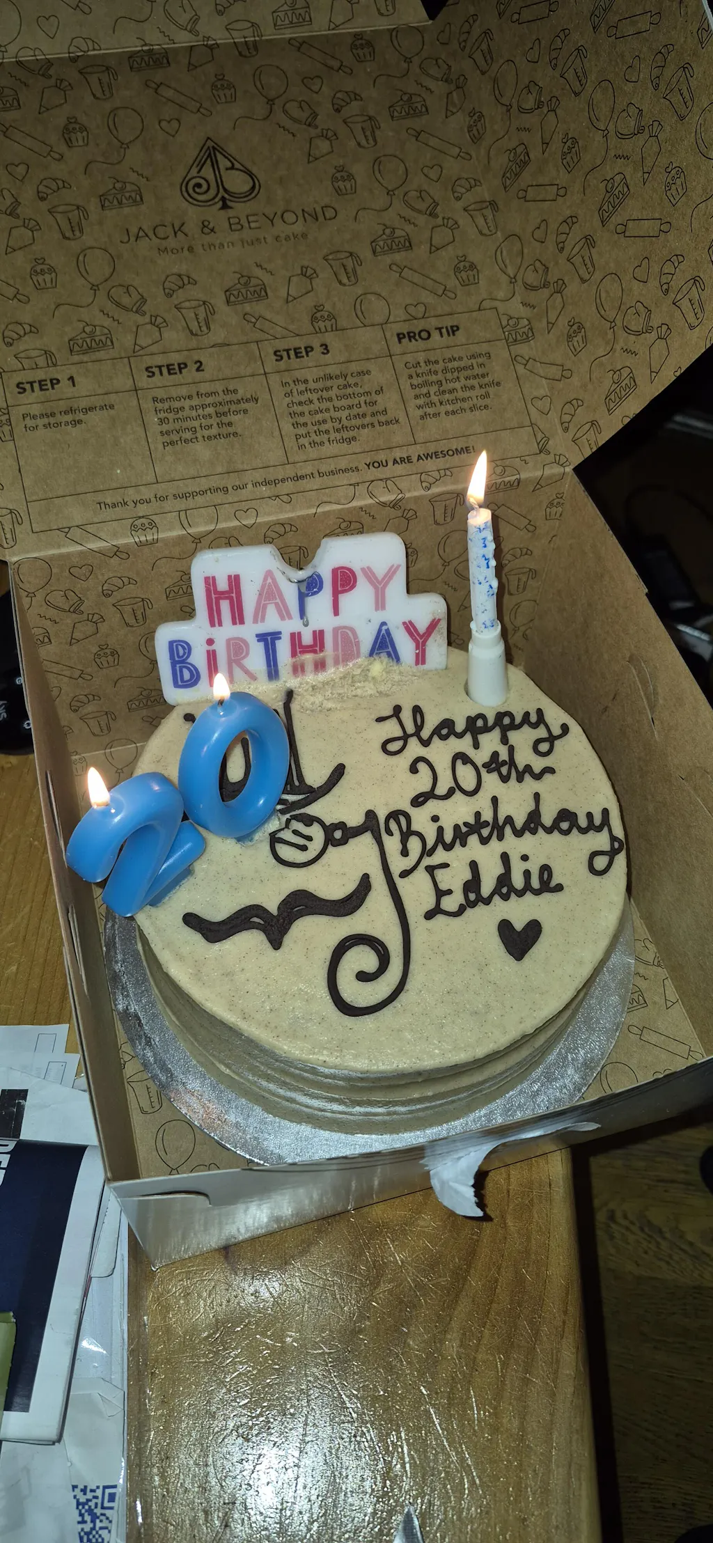 Personalised Carrot & Cinnamon Cake