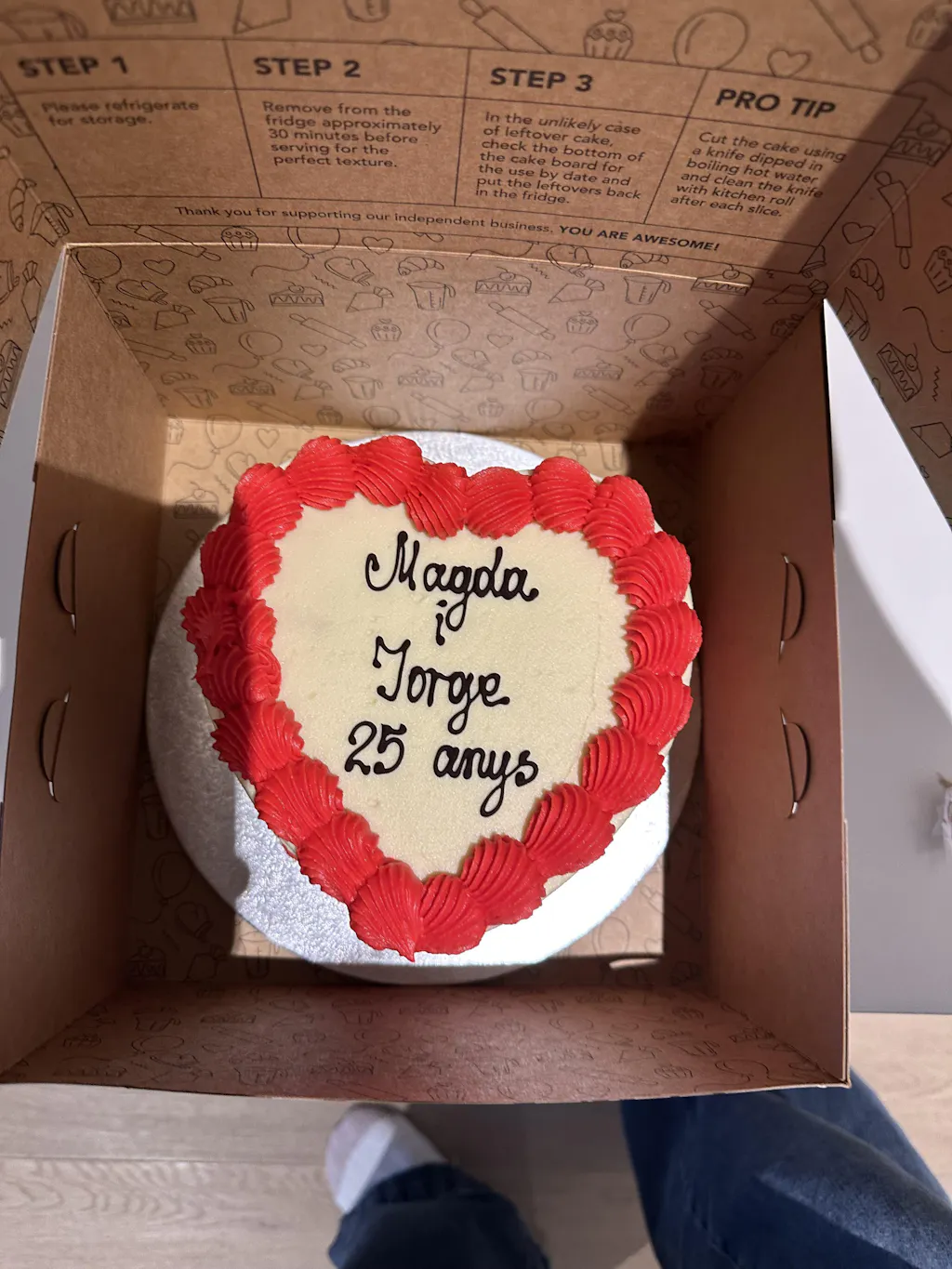 Heart Shaped Celebration Cake