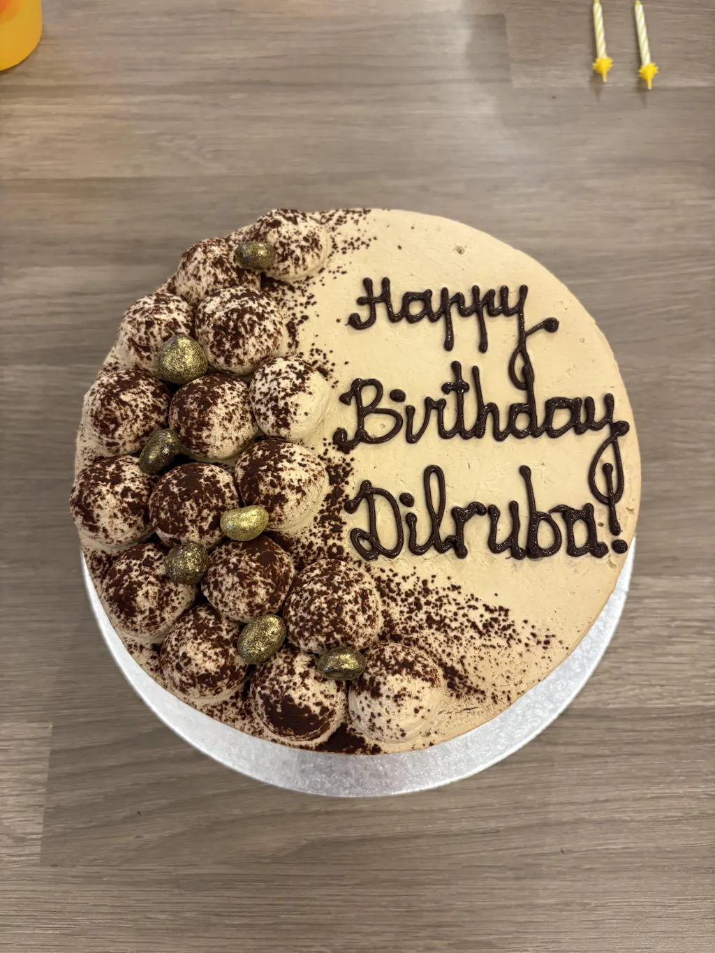 Personalised Tiramisu Layer Cake