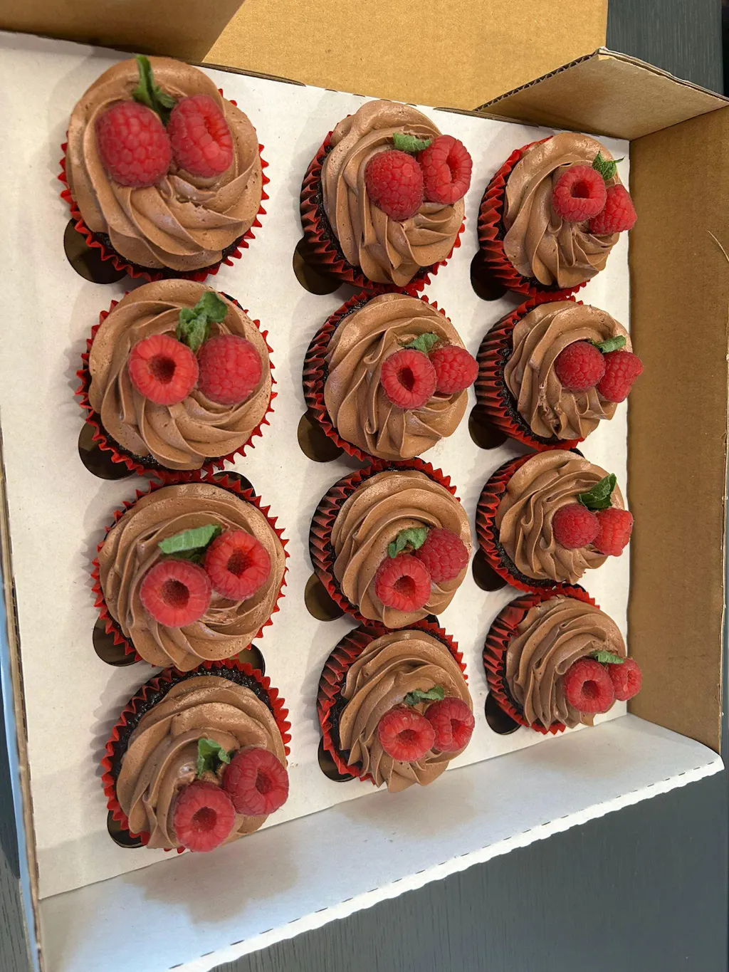 Vegan Chocolate & Raspberry Cupcakes