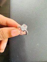Huitan Oval Finger Ring Band