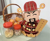 Prosperity Blessings Cai Shen Ye God Of Wealth Decorative Shelf (Small - 38cmH)