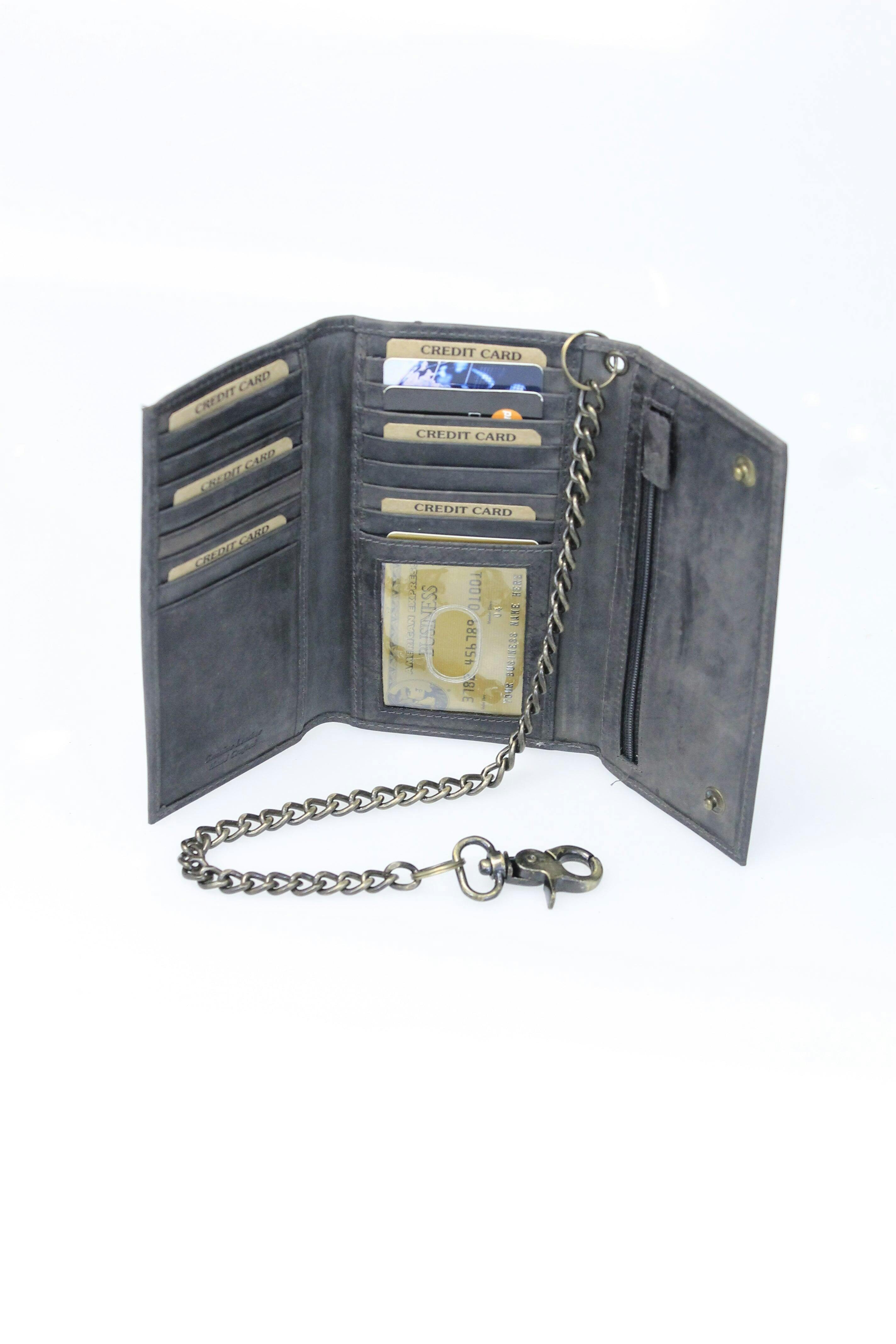 小物 00s archive Junky Jaguar wallet chain Vintage Black Long Chain Wallet Organizer #WC543750K – Jamin Leather®