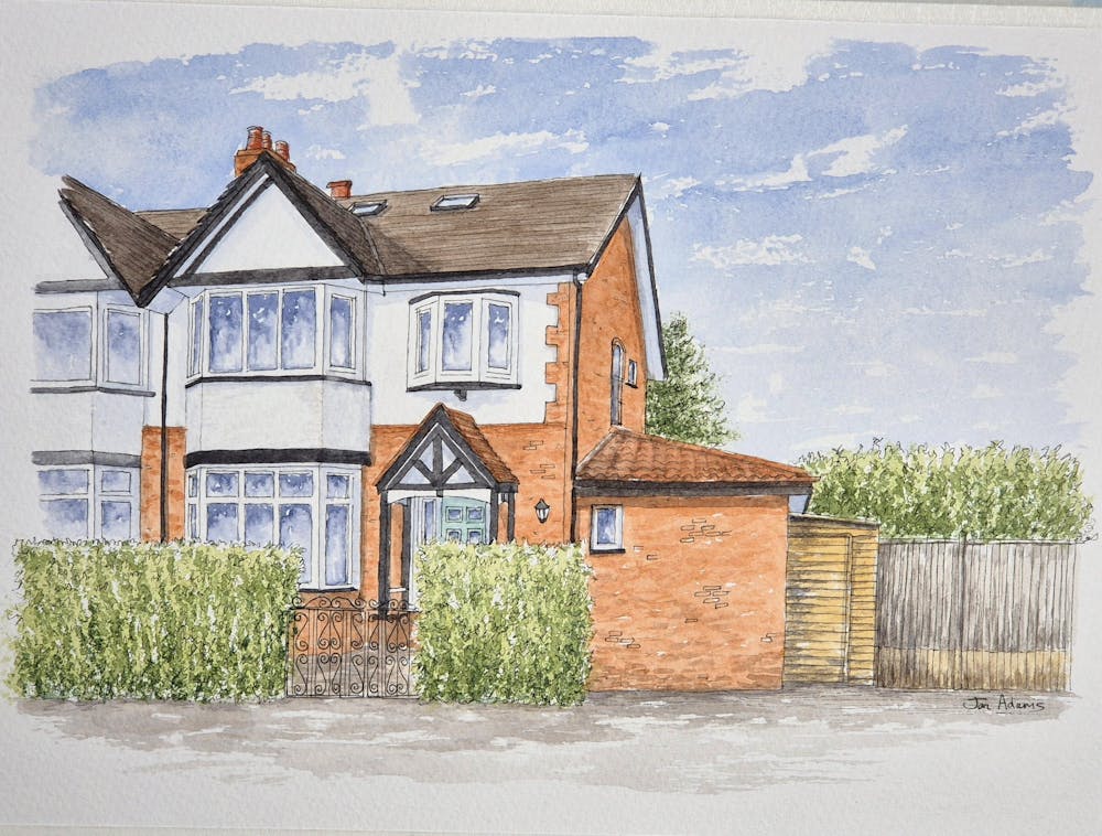 Personalised House Portrait Gift