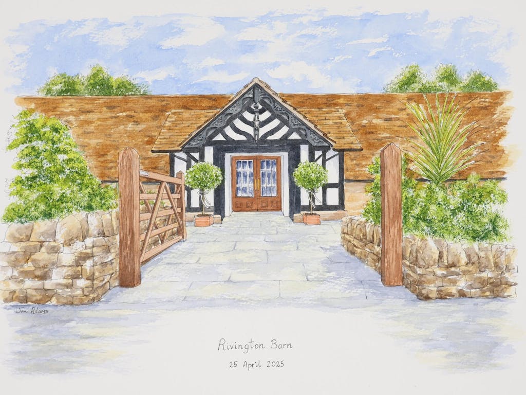 Wedding Venue Portraits in Watercolour
