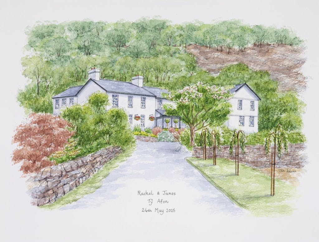 Wedding Venue Portraits in Watercolour