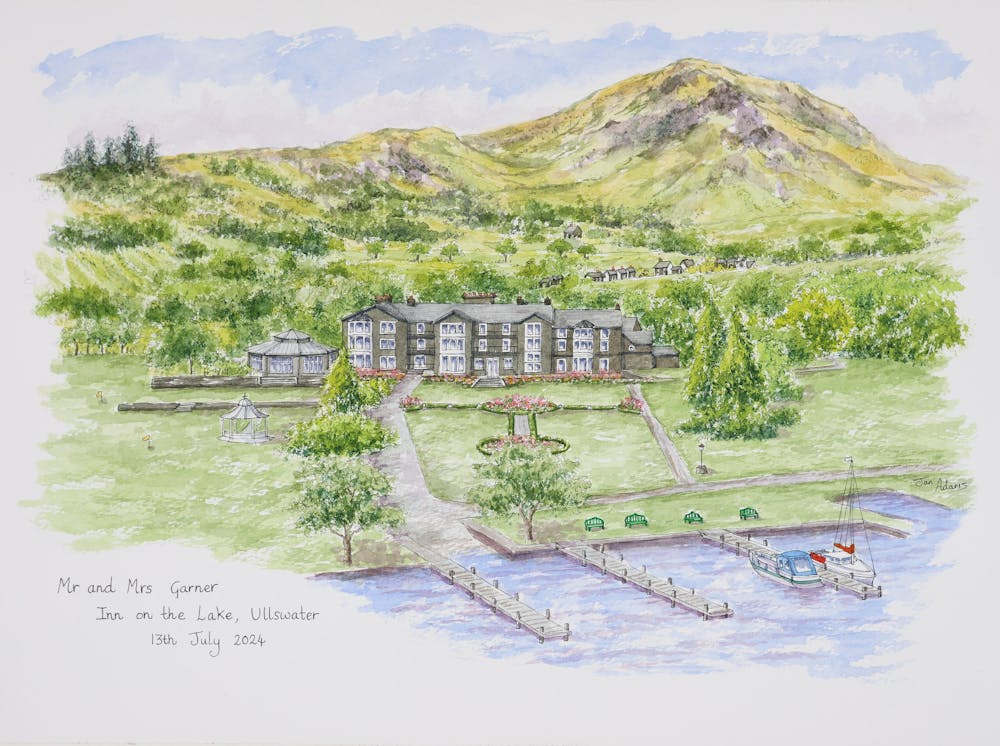 Wedding Venue Portraits in Watercolour