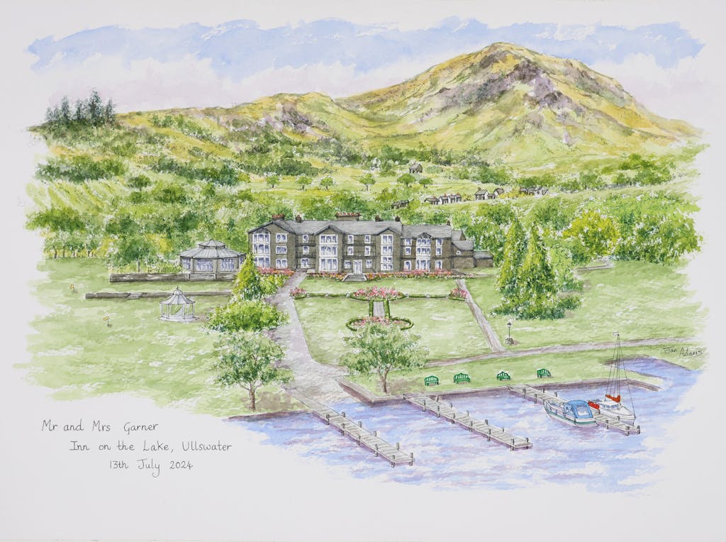 Wedding Venue Portraits in Watercolour