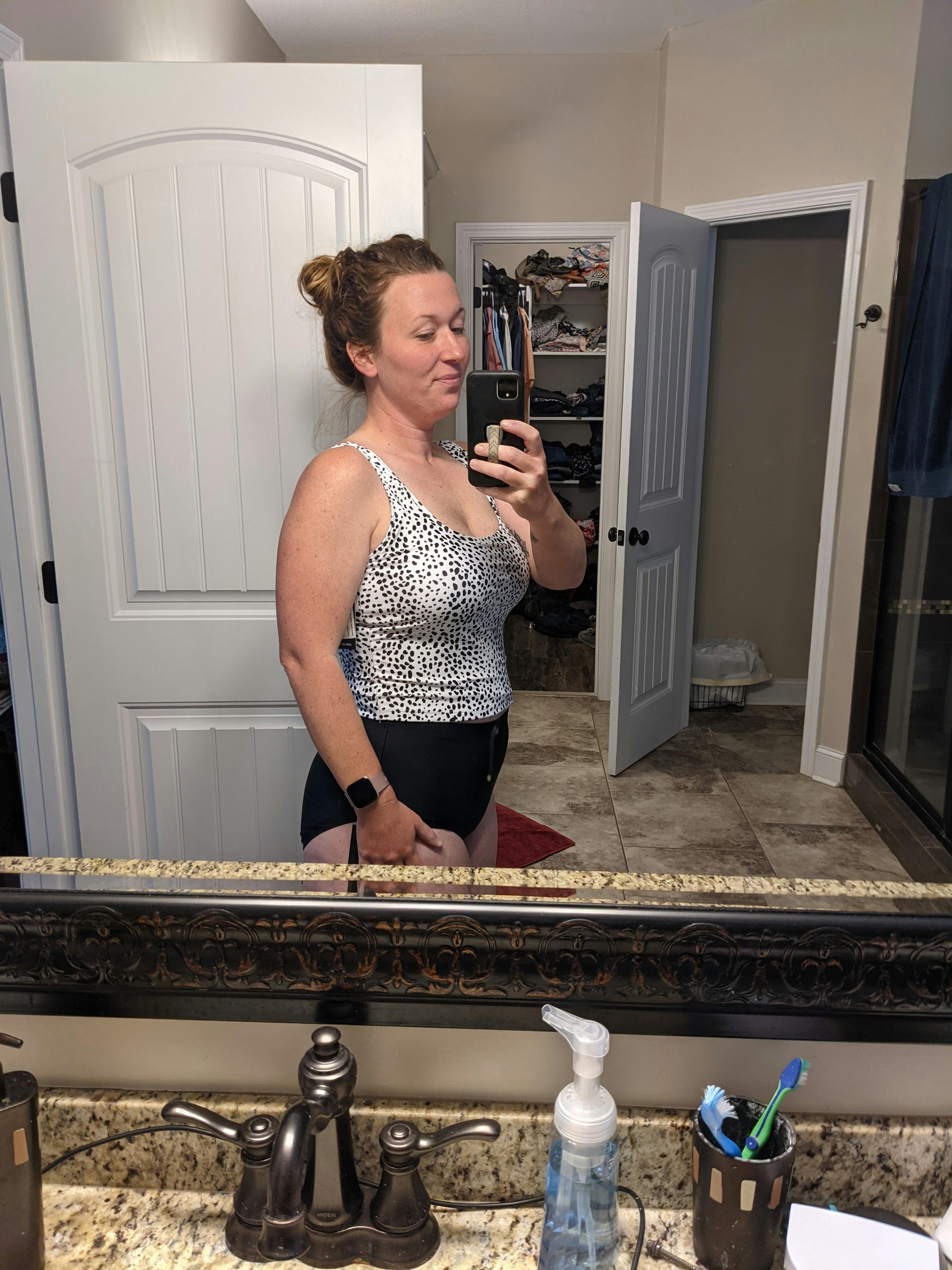 Scoop Neck Ladder Back Tankini Top Janela Bay