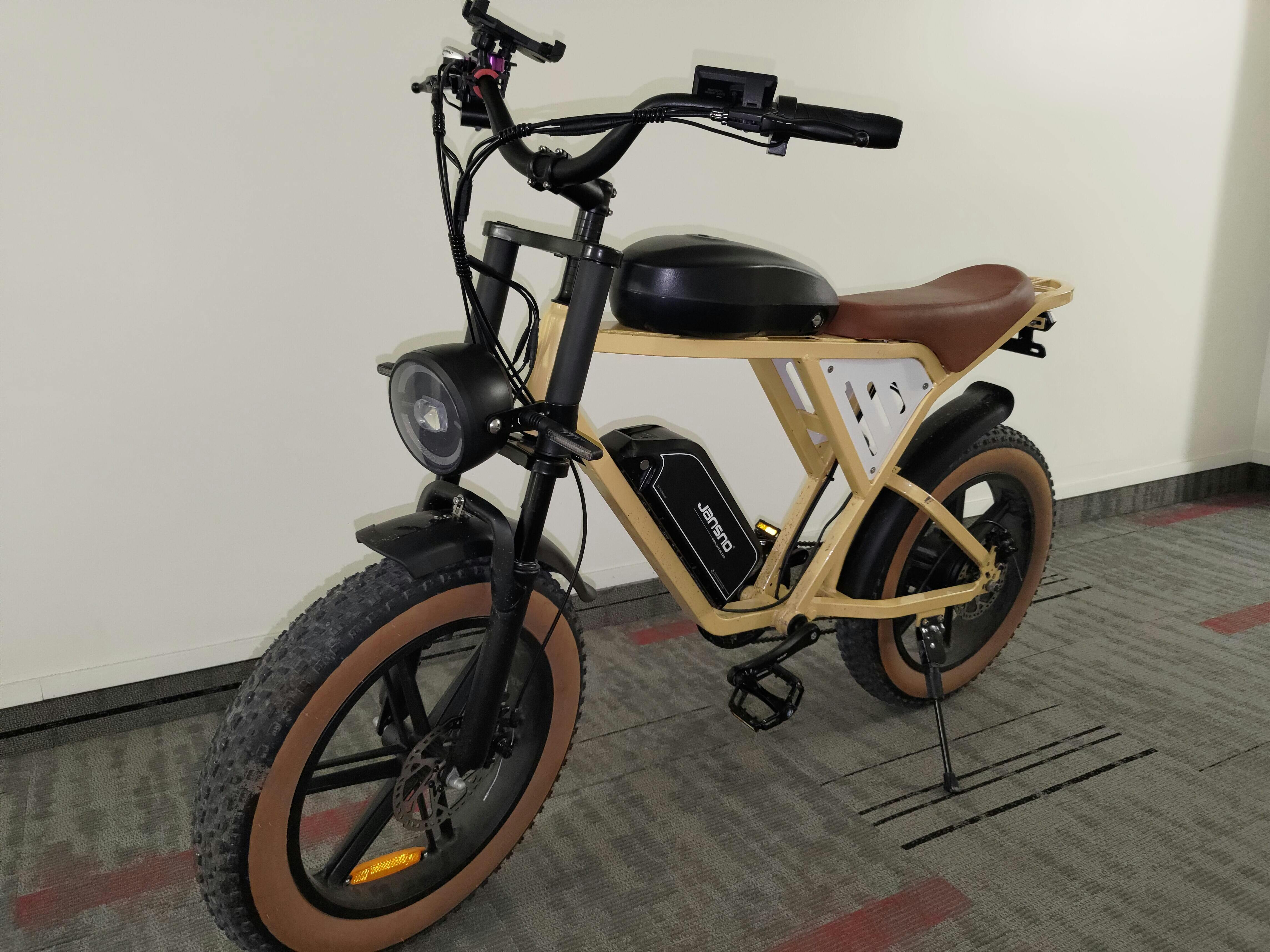 JANSNO X70 Off Road Electric Bike for Adults, 48V 34Ah Dual Battery, 7