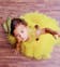 Yellow Princess Tale High-Low Dress With Hair Accessory