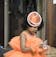 Pre order - Neon orange Jessica High- Low Gown With Hair Aceessory