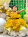 Pre order - Shaded Yellow Fantasy Gown With Hair Pin