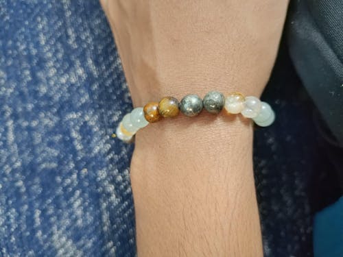 Money Magnet Fusion Band - Pyrite, Tiger Eye, Citrine & Aventurine Beads