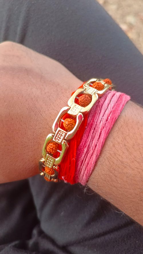 Gold Plated Essential Rudraksha Bracelet