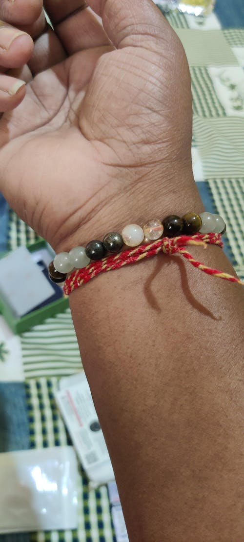 Money Magnet Fusion Band - Pyrite, Tiger Eye, Citrine & Aventurine Beads