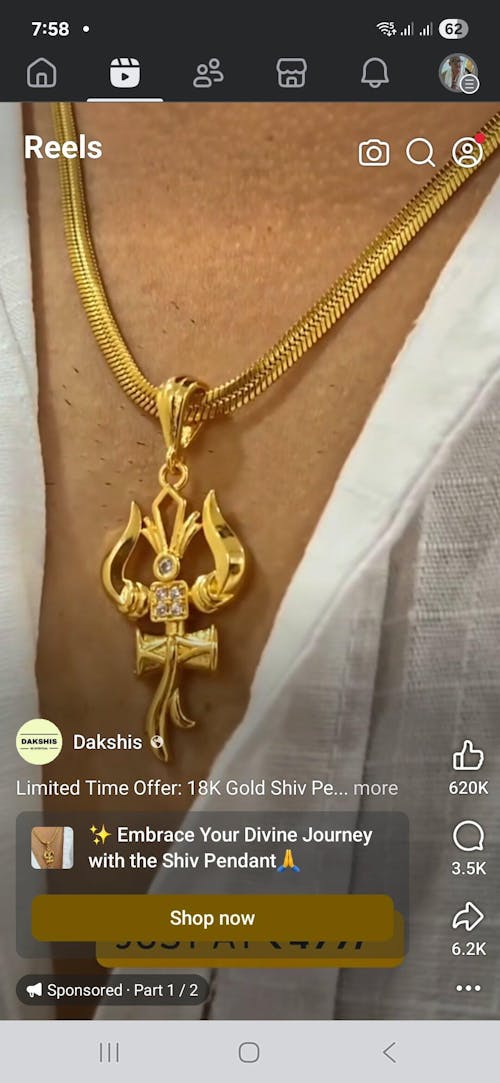 Silver Plated Panchmukhi Hanuman Ji Necklace