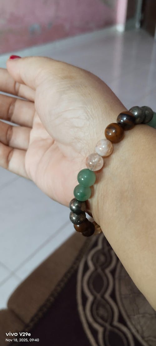 Money Magnet Fusion Band - Pyrite, Tiger Eye, Citrine & Aventurine Beads
