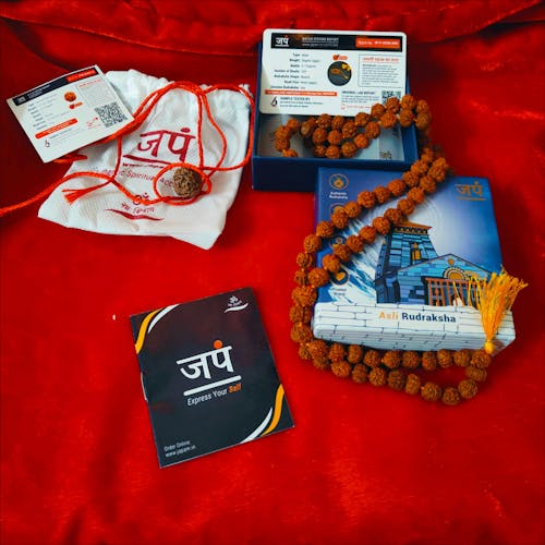 Brown Rudraksha Mala - 108+1 Beads