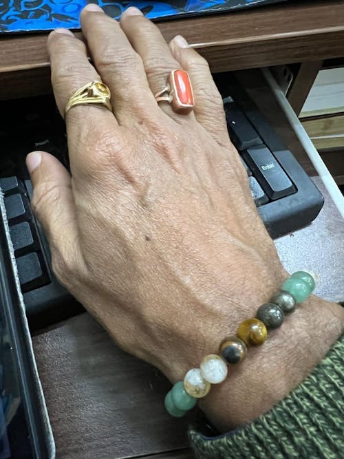 Money Magnet Fusion Band - Pyrite, Tiger Eye, Citrine & Aventurine Beads