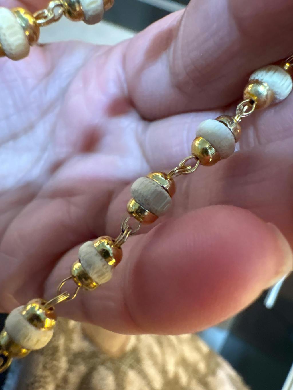 Gold Plated Tulsi Mala