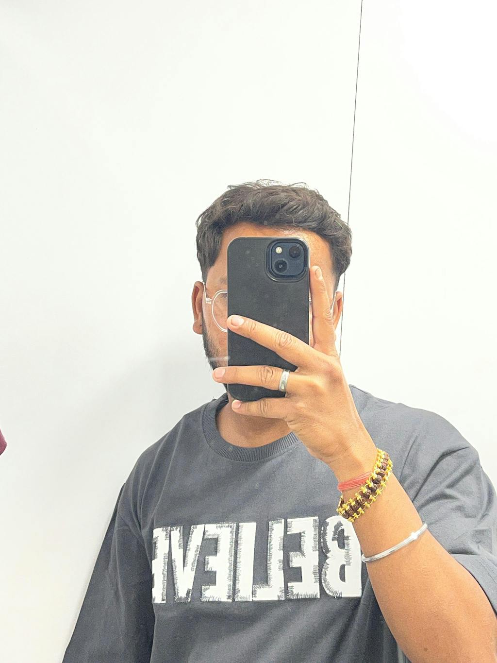 Gold Plated Modern Rudraksha Bracelet