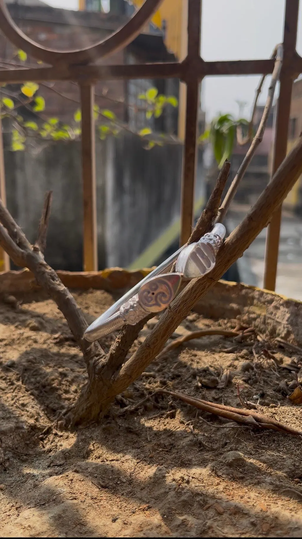 Silver Plated Vel Kada