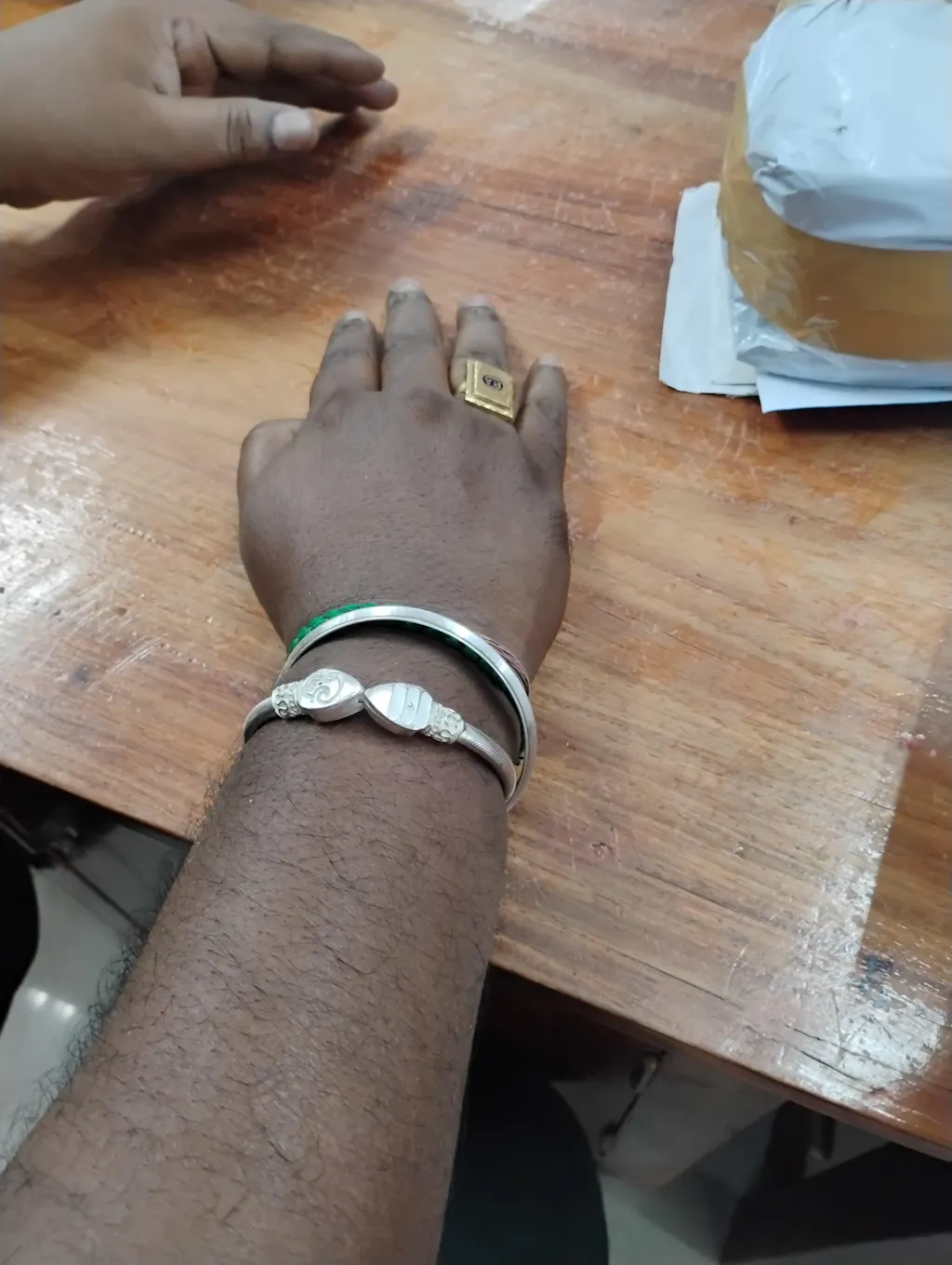 Silver Plated Vel Kada