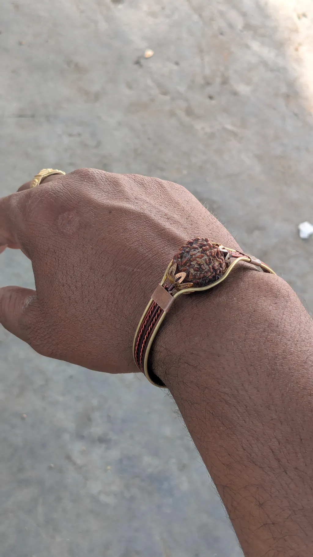 Authentic 7 Mukhi Rudraksha Copper Bracelet