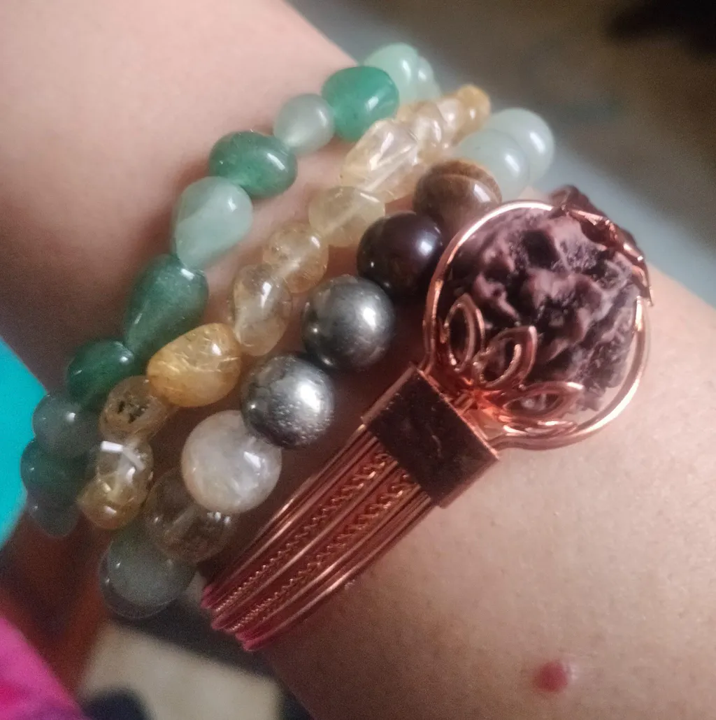 Authentic 5 Mukhi Rudraksha Copper Bracelet