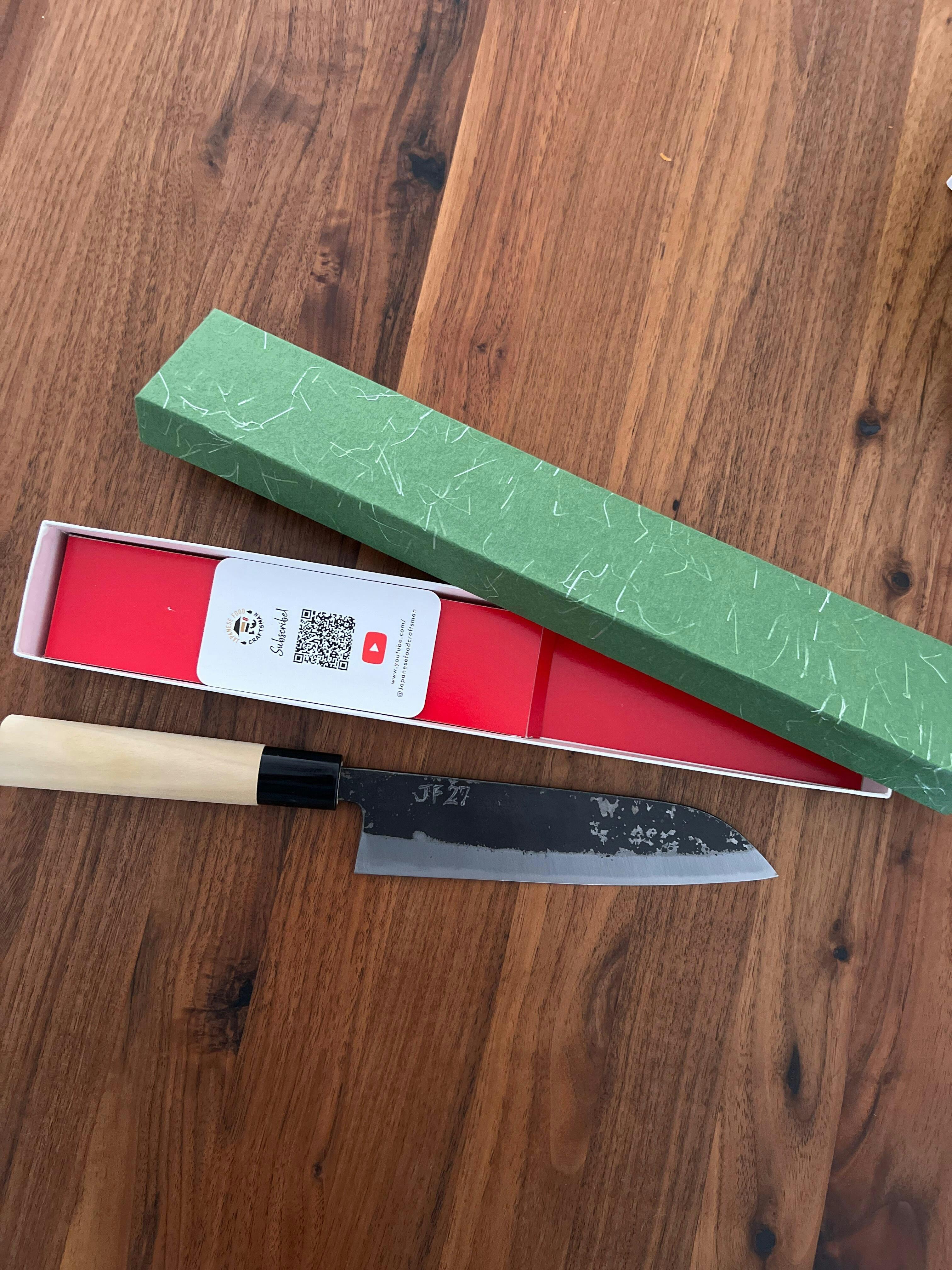 Minomo Blacksmith Santoku Kitchen Knife 165mm | Japanese Food