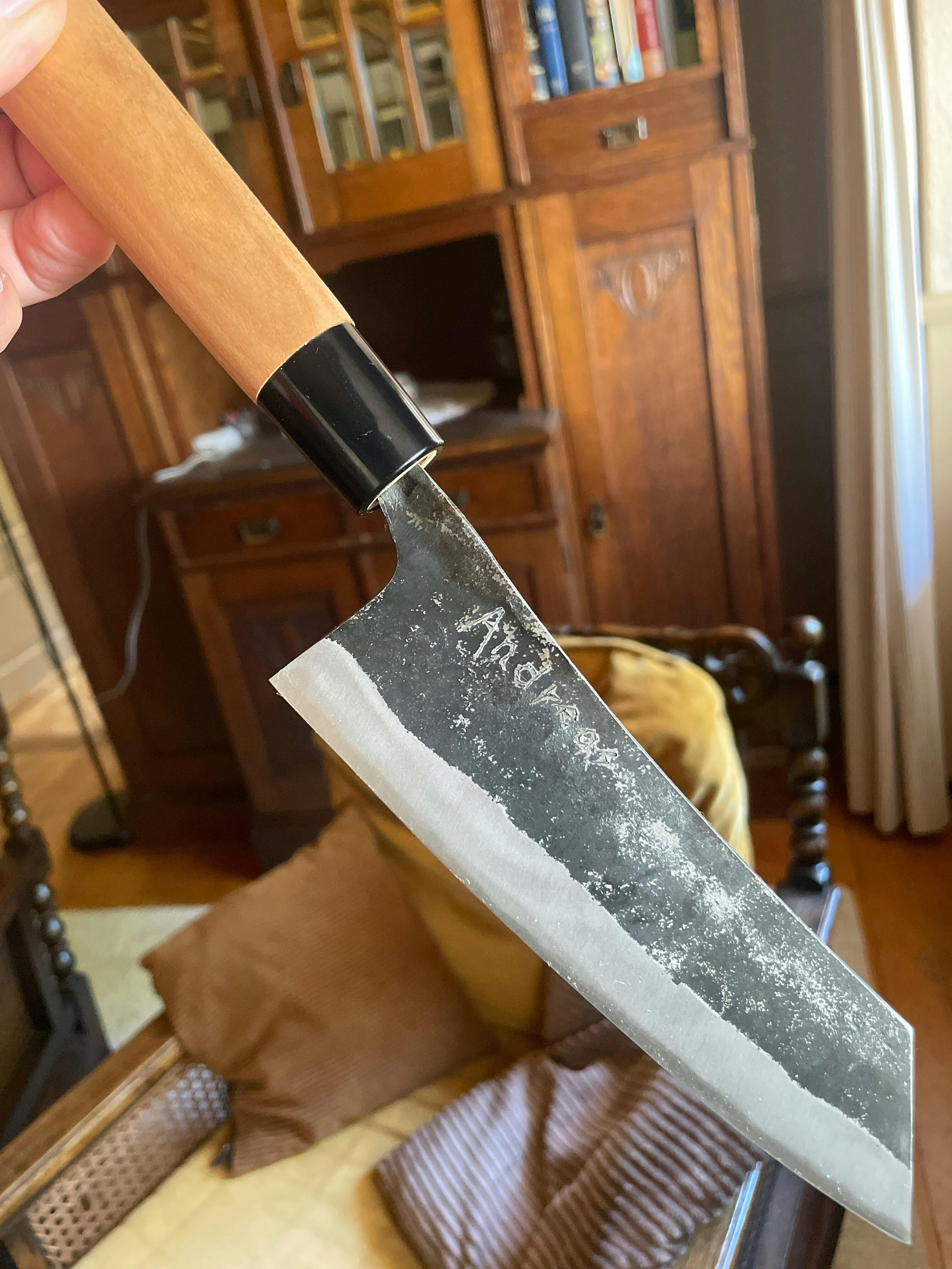 Nakamura Hamono Curved Back Bunka Kitchen Knife 165mm — Japanese