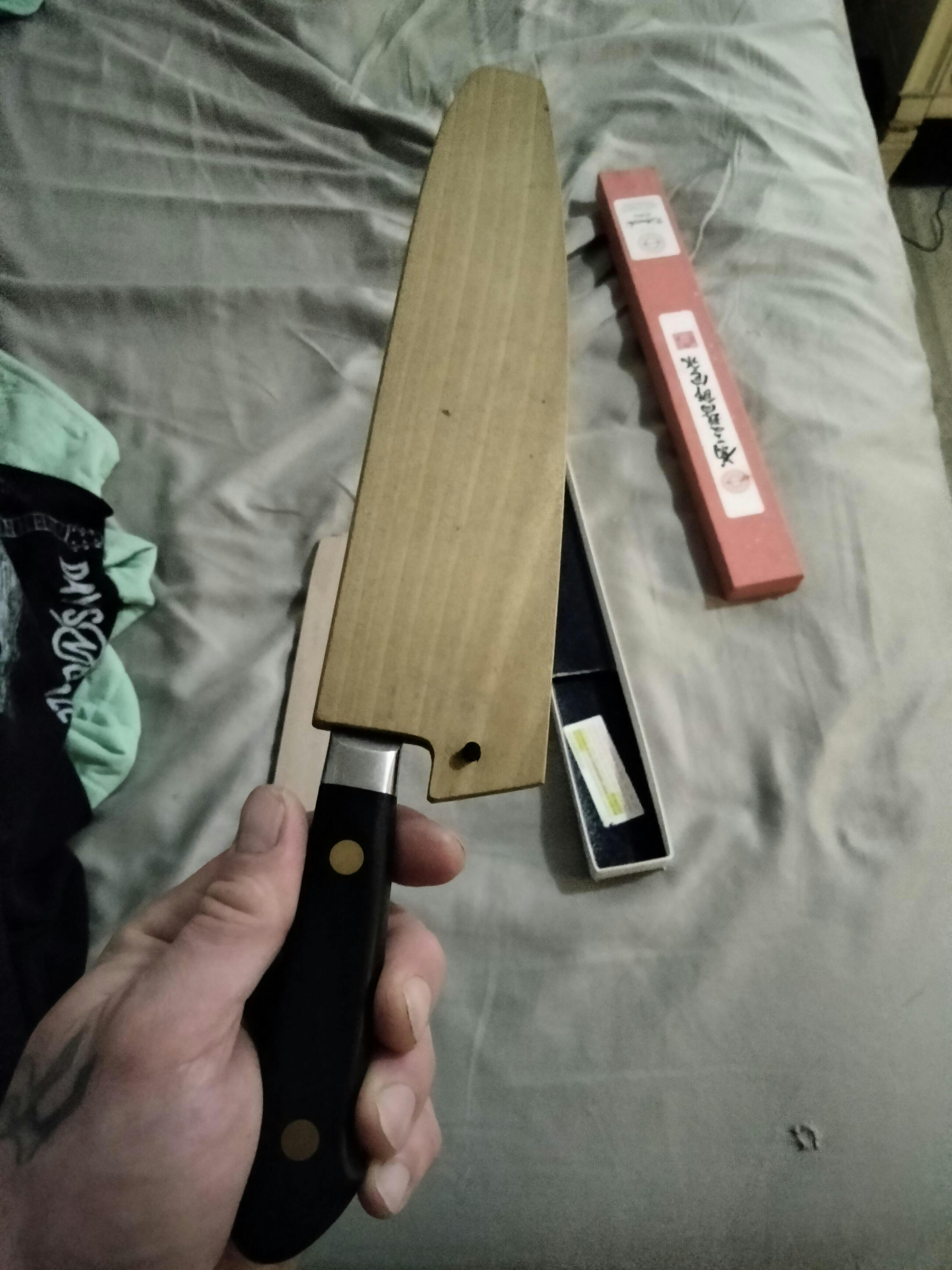 sayaページ Saya Knife - Magnolia Wooden Sheath - Gyuto210mm | JapaneseChefsKnife