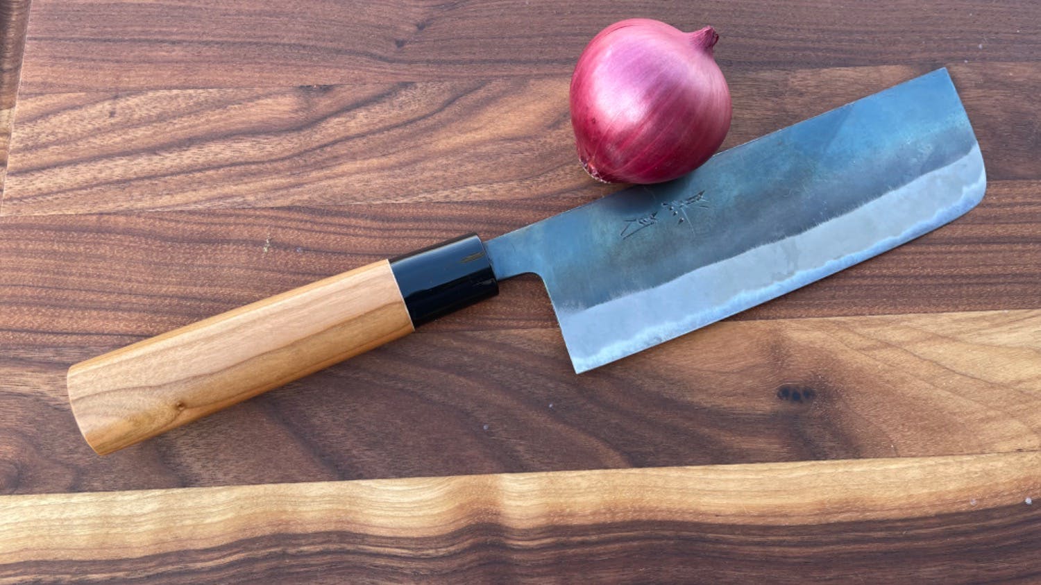 JCK Natures Black Moon Series Nakiri Knife | JapaneseChefsKnife.Com