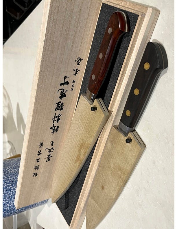 Saya Knife - Magnolia Wooden Sheath - Gyuto210mm | JapaneseChefsKnife
