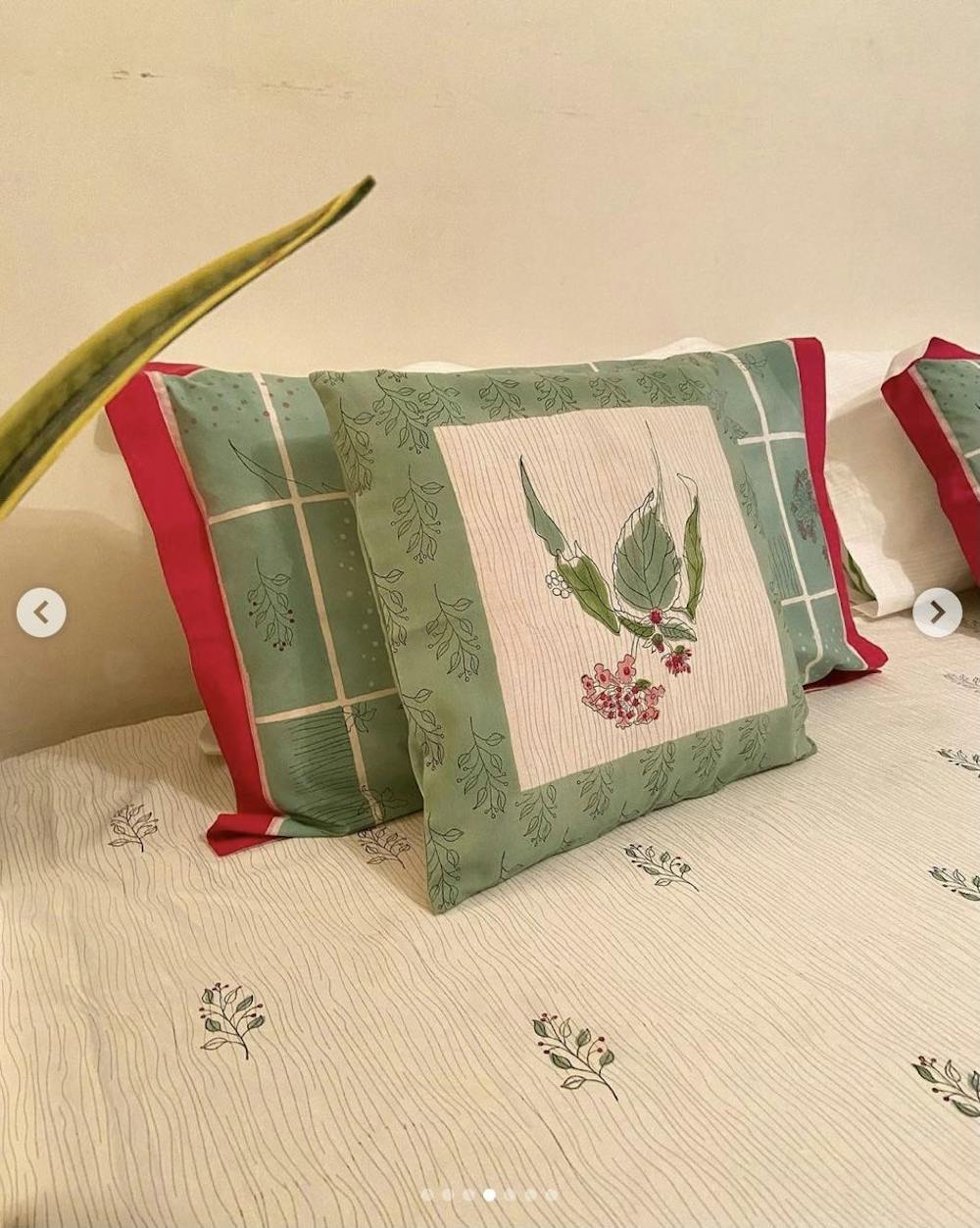 Green Stripes Bedsheet & Pillow Covers