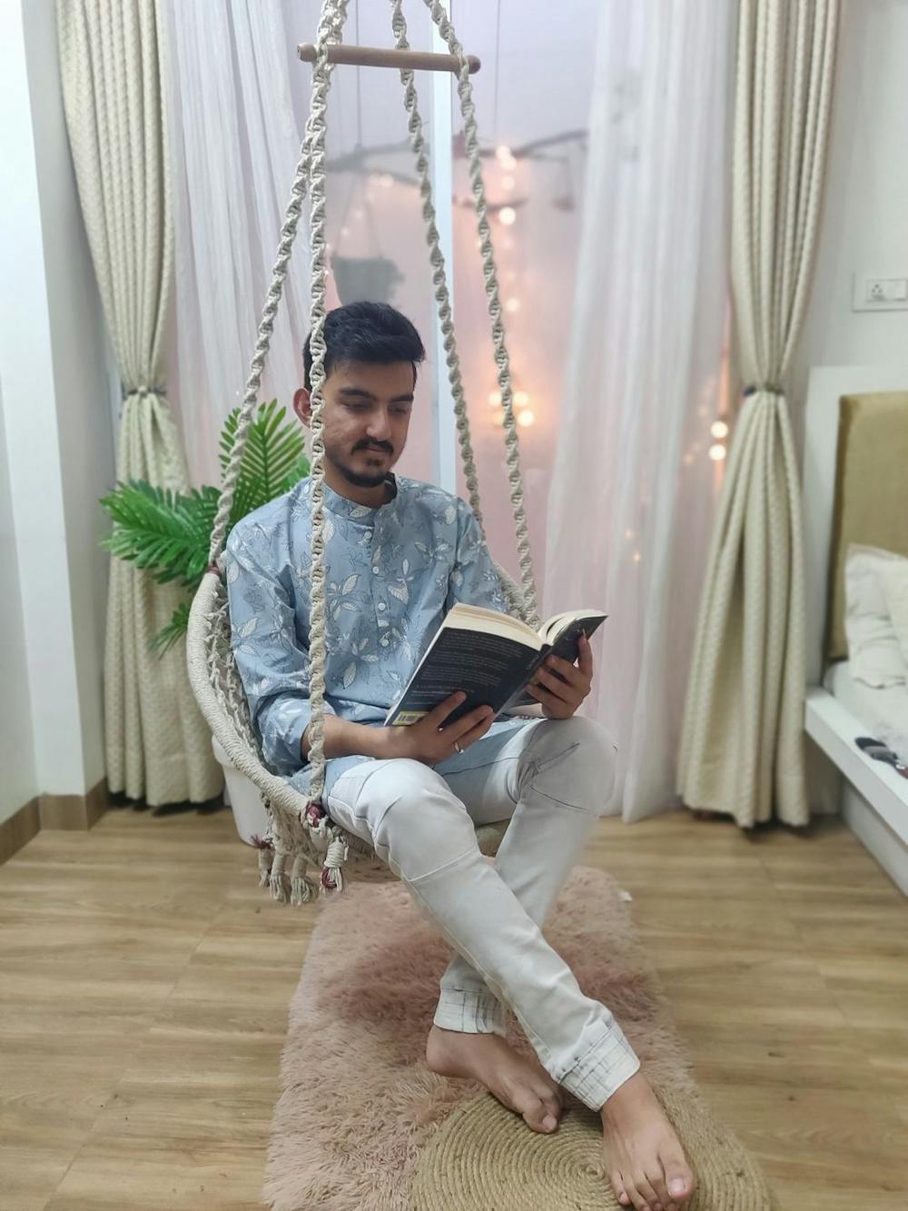Indigo Gad Kurta