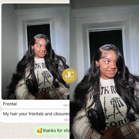 13*4 HD Full Frontal Wig #1B - 180%
