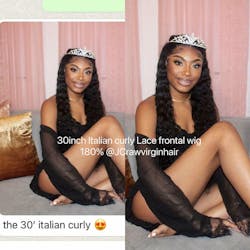 13*4 HD Full Frontal Wig #1B - 180%