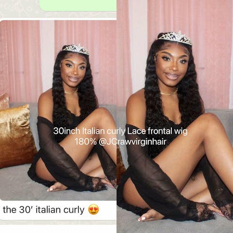 13*4 HD Full Frontal Wig #1B - 180%