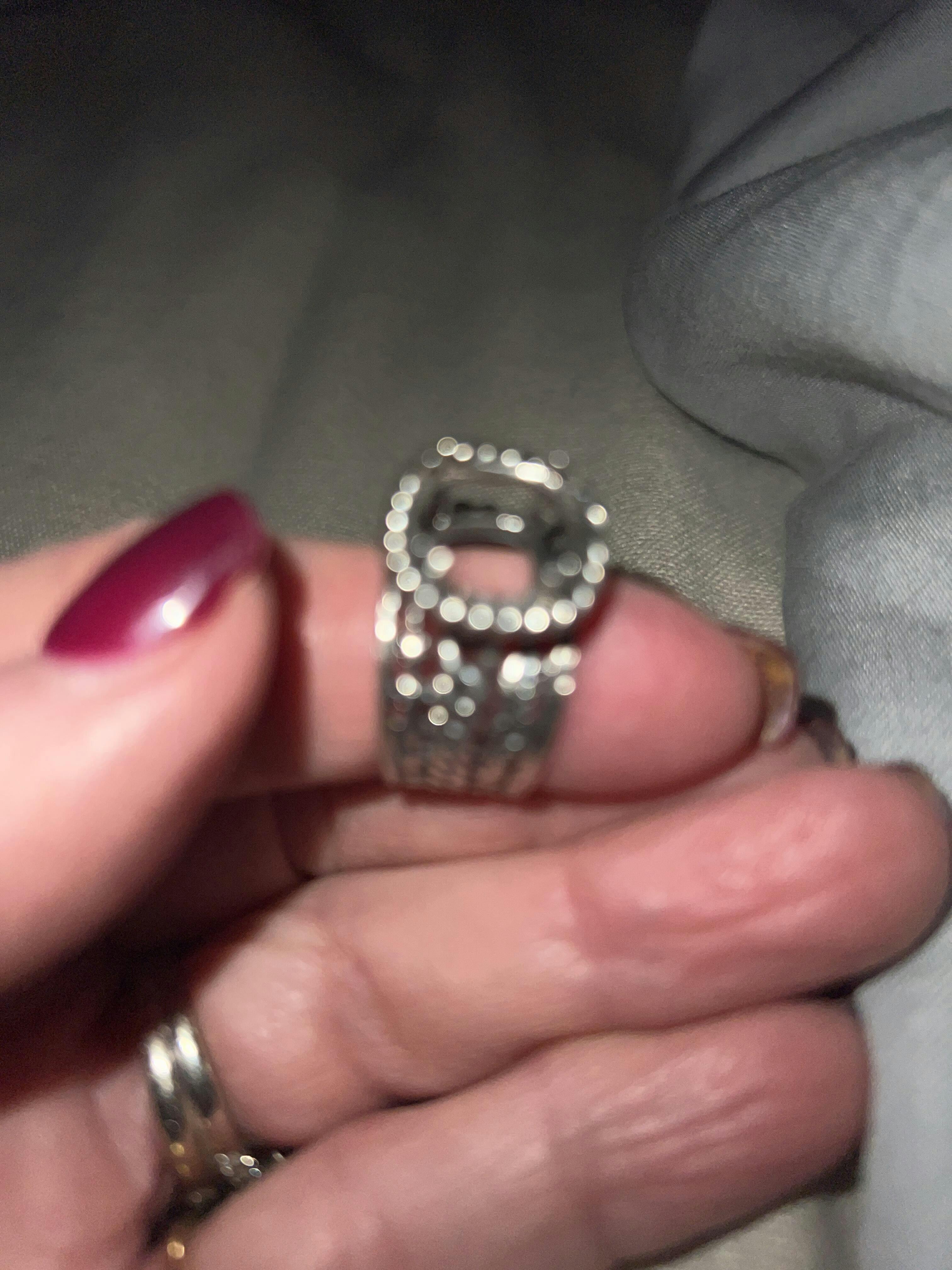 Wide 14K Gold Over Sterling Silver CZ Ring Jean Rachel Jewelry