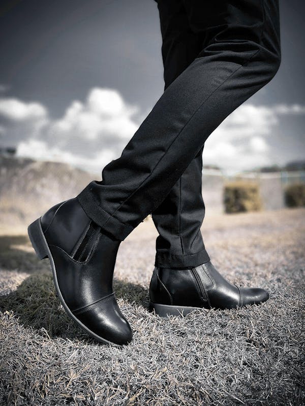 Mr. Ferras Black 8cm | 3.2 inches Taller Formal Elevator Boots