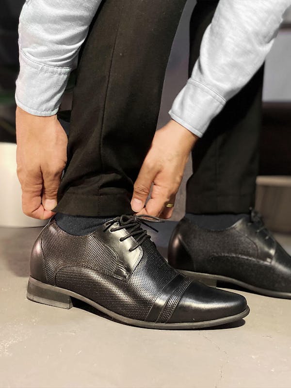 Mr. Cavalli | 7cm Height Increasing Elevator Formal Wedding Shoes For Men