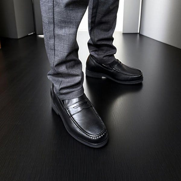 Mr. Dias Black 6cm |  2.4 Inches Height Boost | Dressy Elevator Shoes with Hidden Heels