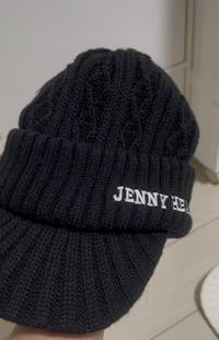 Unisex Knit Cap ツバ付きニットキャップ 男女兼用 ゴルフウェア 二重構造 暖かい 帽子 おしゃれ 2025年秋冬 日本製