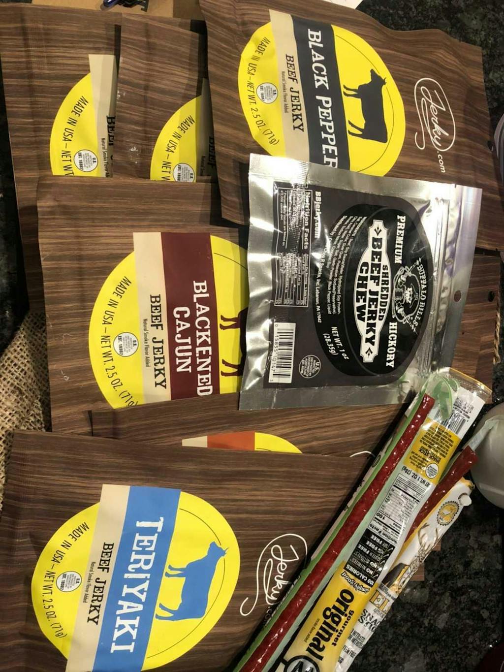 Beef Jerky Gift Bag 19 Piece Jerky Gift Basket