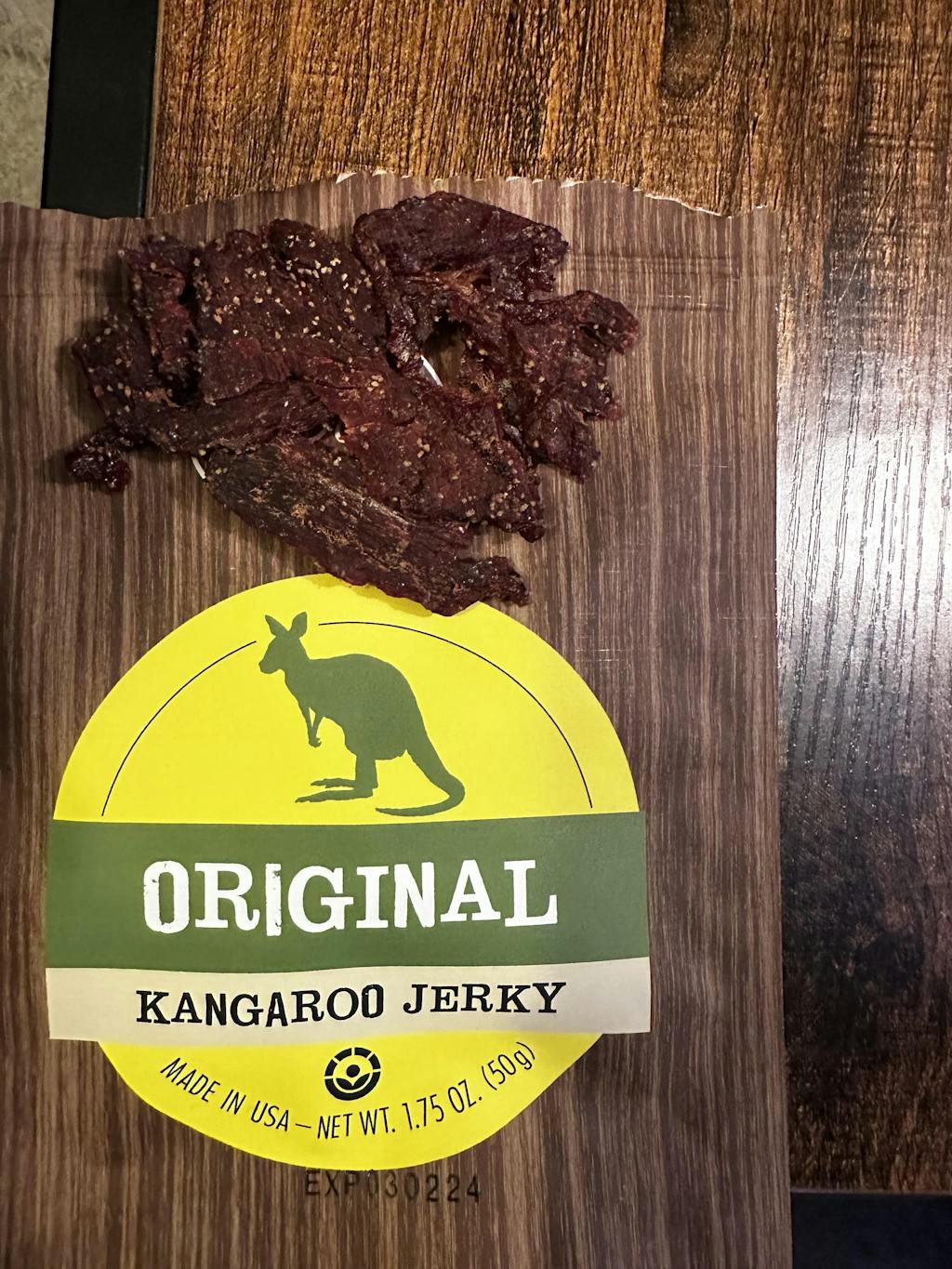 Original Kangaroo Jerky Not in stock often. Get it while you can